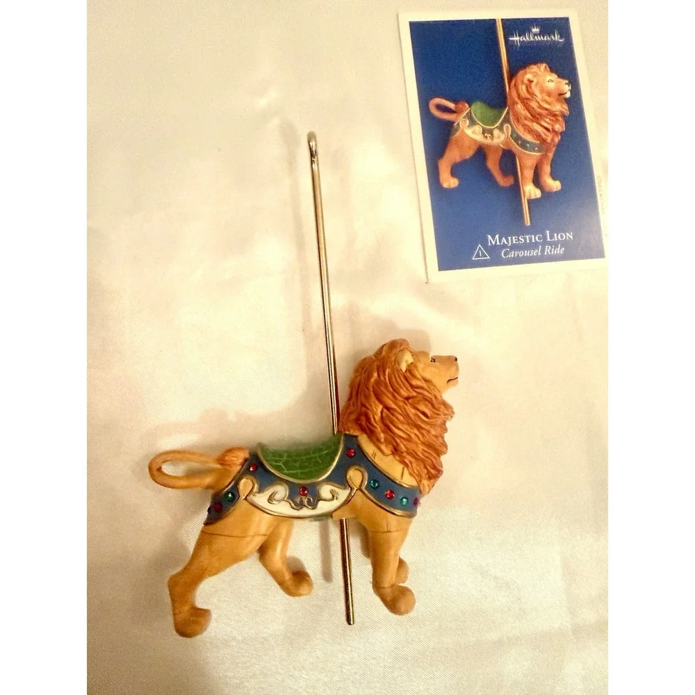 2004 Hallmark Keepsake Ornament‎ MAJESTIC LION Carousel Ride #1 in Series NIB
